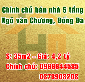 Chính chủ bán nhà ngõ Văn Chương, Quận Đống Đa, Hà Nội
