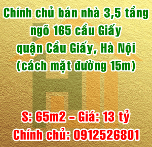 Bán nhà số 11A ngách 165/45 ngõ 165 đường Cầu Giấy, Dịch Vọng, Quận Cầu Giấy, Hà Nội