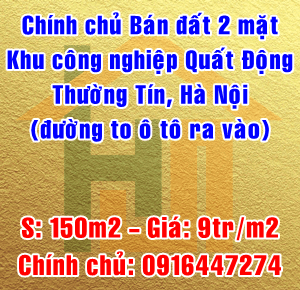 Bán đất tại khu công nghiệp Quất Động, Thường Tín, Hà Nội