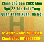 Chính chủ bán CHCC Mini khu Tôn Thất Tùng, Quận Thanh Xuân, Hà Nội