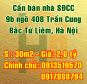 Cần bán nhà SĐCC, số 9b ngõ 408 Trần Cung, Quận Bắc Từ Liêm, Hà Nội