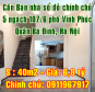 Cần bán nhà SĐCC, số 5 ngách 107/6 phố Vĩnh Phúc, Quận Ba Đình, Hà Nội