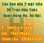 Chính chủ cần bán nhà 2 mặt tiền, 39 Trần Hữu Tước, Quận Đống Đa, Hà Nội