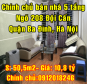 Chính chủ bán nhà 5 tầng ngõ 208 Đội Cấn, Quận Ba Đình, Hà Nội