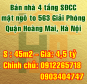 Cần bán nhà SĐCC mặt ngõ 563 đường Giải Phòng, Quận Hoàng Mai, Hà Nội