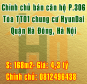 Chính chủ cần bán CHCC  phòng 306 toà TT01 - HyunDai, Quận Hà Đông, Hà Nội