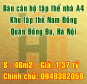 Bán căn hộ tập thể nhà A4, khu tập thể Nam Đồng, Quận Đống Đa, Hà Nội