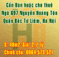 Bán hoặc cho thuê nhà, số 2,ngõ 697,đường Nguyễn Hoàng Tôn, Bắc Từ Liêm, Hà Nội.