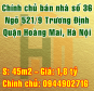 Chính chủ bán nhà số 36, ngõ 521/9 Trương Định, Quận Hoàng Mai, Hà Nội