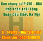 Bán chung cư P.210 - D5A Trần Thái Tông, Quận Cầu Giấy, Hà Nội