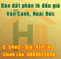 Bán đất phân lô đấu giá tại Vân Canh, Hoài Đức, Hà Nội