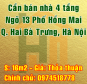 Chính chủ bán nhà Quận Hai Bà Trưng, Số 1 ngõ 13 phố Hồng Mai