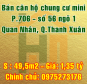 Bán chung cư P.706 - số 56 ngõ 1 Quan Nhân, Quận Thanh Xuân