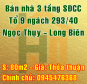 Bán nhà Quận Long Biên, Số 9A tổ 9 ngách 293/40 Ngọc Thụy
