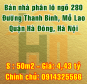 Bán nhà Quận Hà Đông, số 19 ngõ 280 đường Thanh Bình, phường Mỗ Lao