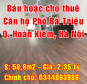 Bán hoặc cho thuê căn hộ số 94 Phố Bà Triệu, Quận Hoàn Kiếm, Hà Nội