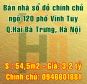 Bán nhà ngõ 120 phố Vĩnh Tuy, Phường Vĩnh Tuy,Quận Hai Bà Trưng, Hà Nội