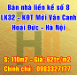 Bán nhà số 8 LK32 Khu đô thị mới Vân Canh, Hoài Đức, Hà Nội