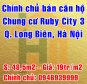 Chính chủ bán căn hộ chung cư Ruby City 3, Quận Long Biên, Hà Nội