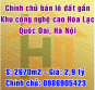 Cần bán gấp lô đất gần khu công nghệ cao Hòa Lạc, Huyện Quốc Oai, Hà Nội