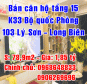Bán căn hộ chung cư K33 bộ quốc phòng ngõ 103 Lý Sơn, Ngọc Thụy, Long Biên