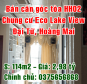 Bán căn góc tòa HH02 chung cư Eco Lake View số 32 Đại Từ, Quận Hoàng Mai