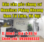 Chính chủ bán căn góc chung cư Housinco Phùng Khoang, Nam Từ Liêm