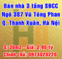 Bán nhà ngõ 387 Vũ Tông Phan, Phường Khương Đình, Quận Thanh Xuân