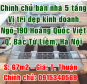 Chính chủ bán nhà ngõ 190 đường Hoàng Quốc Việt, Quận Bắc Từ Liêm, Hà Nội