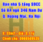 Chính chủ cần bán nhà số 6A ngõ 346 Nam Dư, Quận Hoàng Mai, Hà Nội