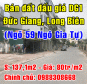Bán đất đấu giá DG1 Đức Giang(Ngõ 59 Ngô Gia Tự) Quận Long Biên