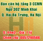 Bán căn 301 chung cư mini số 6 ngõ 302 Minh Khai, Quận Hai Bà Trưng, Hà Nội