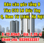 Chính chủ bán căn góc tầng 9 tòa CT6 Lê Đức Thọ, Quận Nam Từ Liêm, Hà Nội