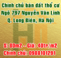 Bán đất tổ 1 Sài Đồng, ngõ 797 Nguyễn Văn Linh, Quận Long Biên