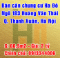 Bán căn hộ tầng 19 chung cư Ha Đô, Ngõ 183 Hoàng Văn Thái, Quận Thanh Xuân