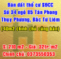 Chính chủ cần bán đất số 34 ngõ 85 Tân Phong, Quận Bắc Từ Liêm, Hà Nội