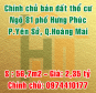 Chính chủ bán đất thổ cư ngõ 81 phố Hưng Phúc, Phường Yên Sở, Quận Hoàng Mai