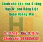 Chính chủ cần bán nhà 4 tầng ngõ 61 Bằng Liệt, Quận Hoàng Mai, Hà Nội