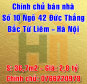 Chính chủ bán nhà số 10 ngõ 42 đường Đức Thắng, Quận Bắc Từ Liêm, Hà Nội