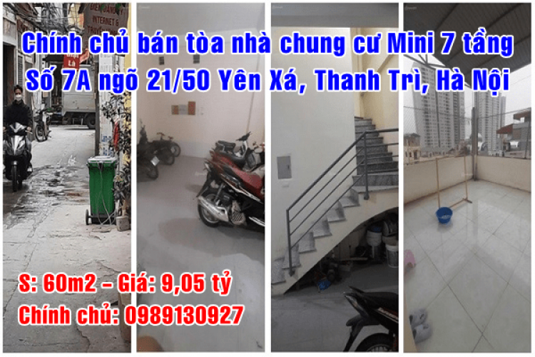Chính chủ bán nhà số 7A ngõ 21/50 Yên Xá, Thanh Trì, Hà Nội